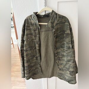 Sanctuary Camouflage Utility Jacket - Olive Camo